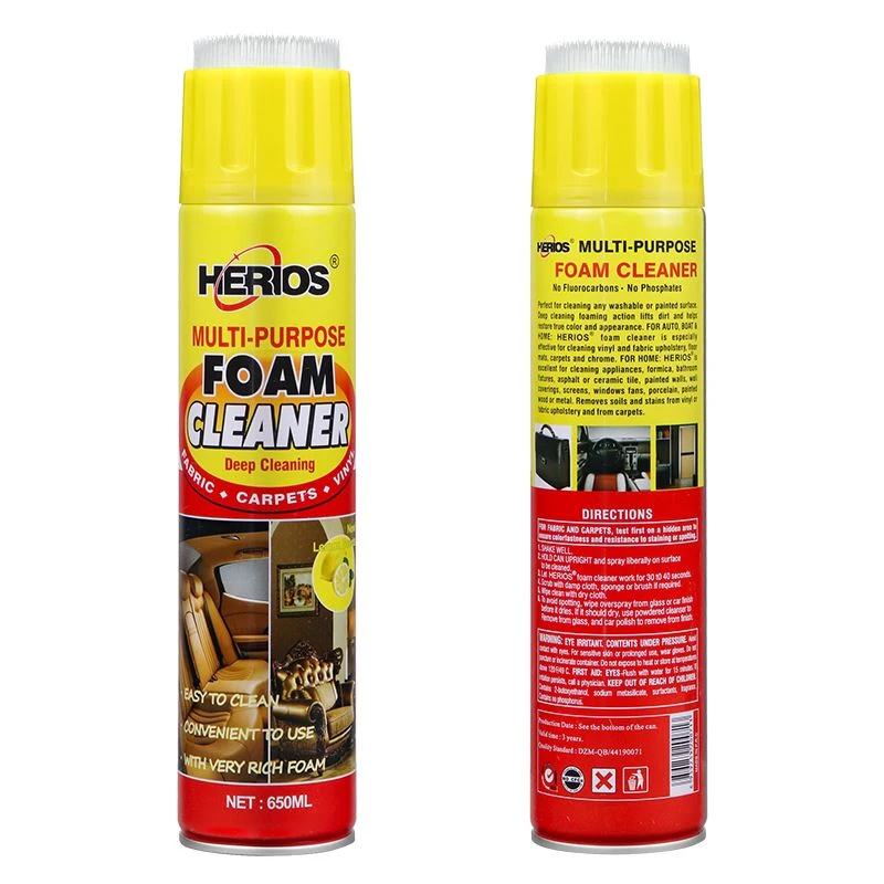 650ml HERIOS Swen Machin Multifonksyonèl Lave Enteryè Tout Objektif Foam Cleaner Flite Syèj Machin Multi Purpose Foam Cleaner